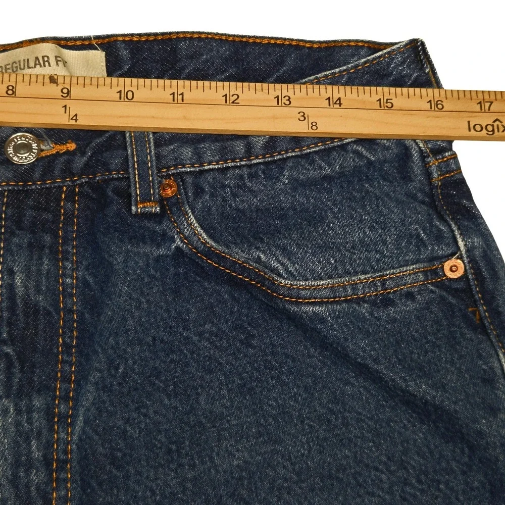 Vtg‎ Y2K Levi's 505 Sraight Leg Regular Jeans Mens 34x32 Fits 32×32 Distressed